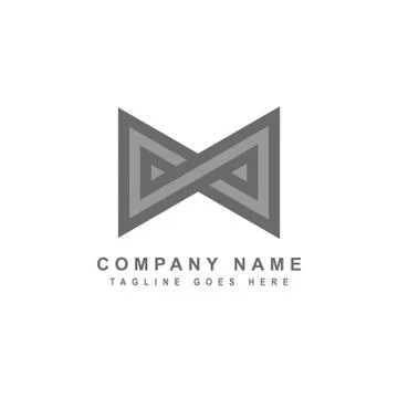 Infinity logo design inspiration. Illustrazione stock