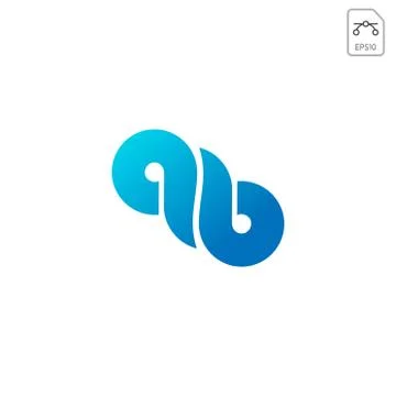 Infinity logo icon or symbol vector isolated イラスト素材