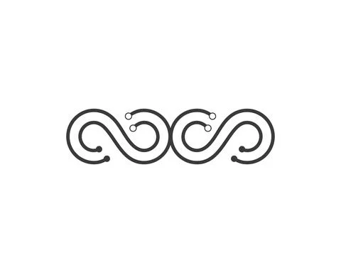 Infinity logo icon vector illustration design Stock Illustration
