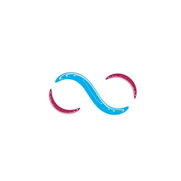 Infinity logo icon vector illustration design Stock Illustration