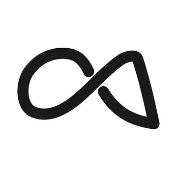 Infinity logo letter c and a Vector Template イラスト素材