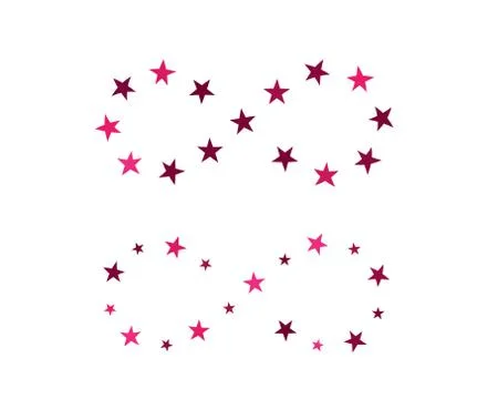 Infinity logo template design Illustrazione stock