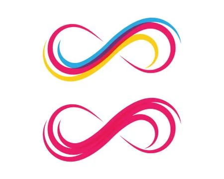 Infinity logo template design 스톡 일러스트