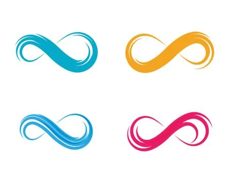 Infinity logo template design Stock Illustration