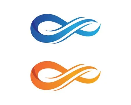 Infinity logo template 스톡 일러스트