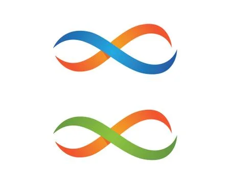 Infinity logo template 스톡 일러스트