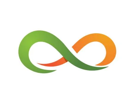 Infinity logo template Stock Illustration
