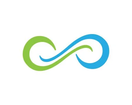 Infinity logo template Stock Illustration