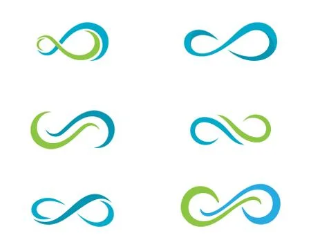 Infinity logo template イラスト素材