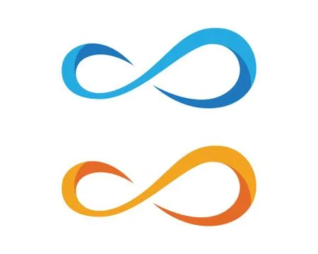 Infinity logo template Illustrazione stock