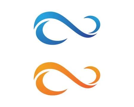 Infinity logo template 스톡 일러스트