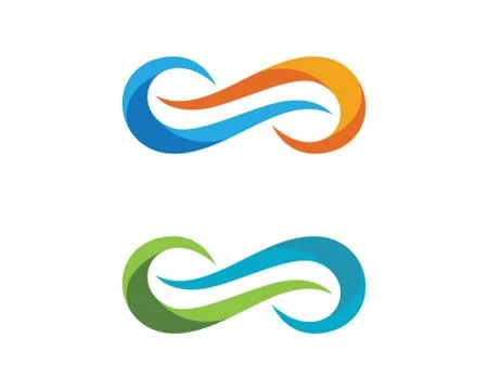 Infinity logo template イラスト素材