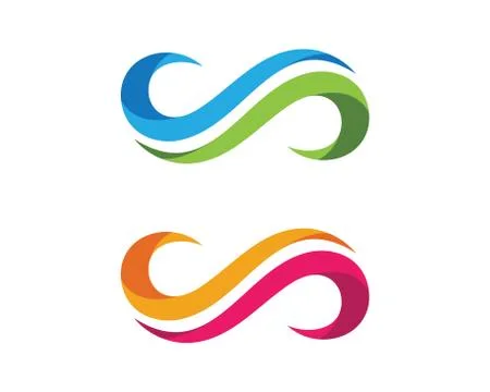 Infinity logo template 스톡 일러스트