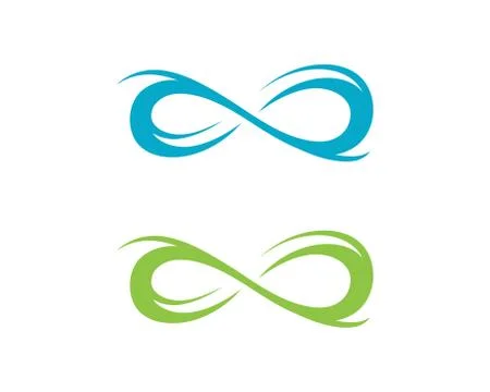 Infinity logo template Illustrazione stock