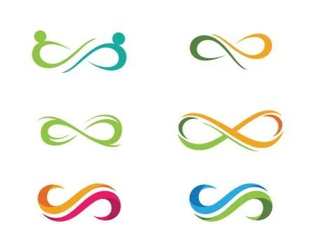 Infinity logo template イラスト素材