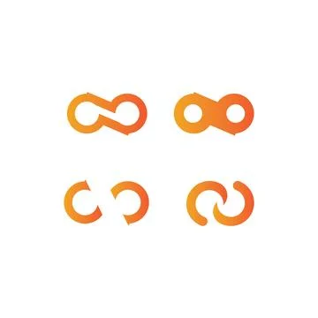 Infinity logo template vector Stock Illustration