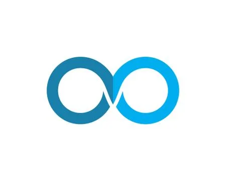 Infinity logo Vector icon Stock Illustration