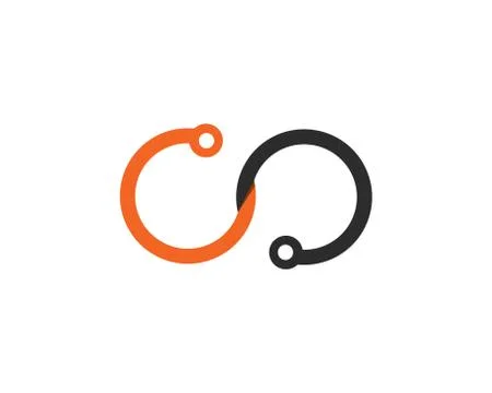 Infinity logo vector Stock Illustration