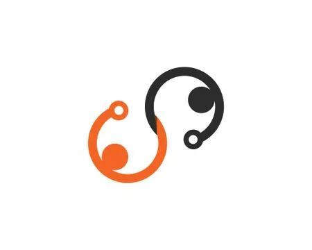 Infinity logo vector Stock Illustration