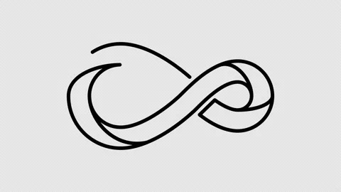 Infinity loop icon animation Motion graphics 4k video motion illustration sign Stock Footage 154467593
