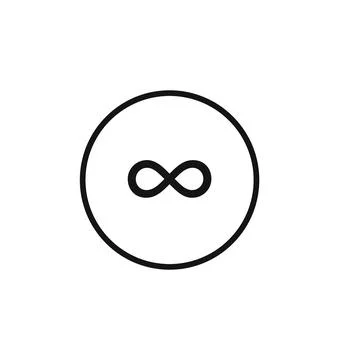 Infinity Loop Icon for Eternal Concepts 스톡 일러스트