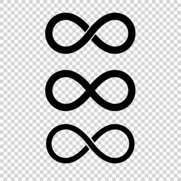 Infinity loop icon isolated Stock Illustration