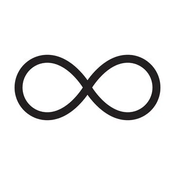 Infinity loop icon vector for graphic design, logo, web site, social media, m Stock Illustration