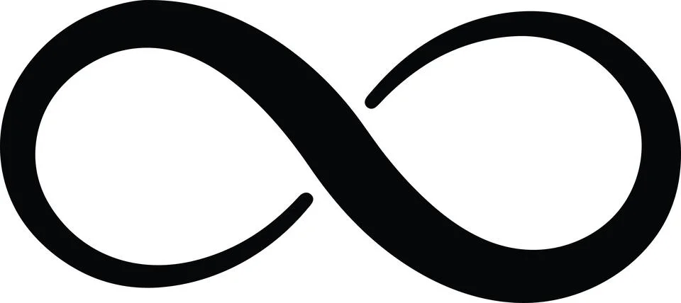 Infinity Loop Infinite Endless Icon Symbol Vector Stock Illustration