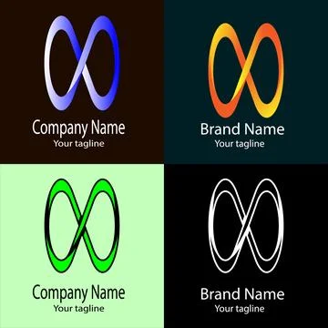 Infinity Loop logo design Stock Illustration