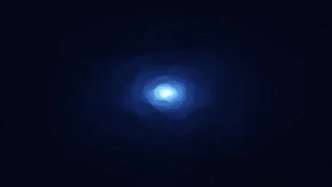 Infinity looping travel through abyss dark blue tunnel Stock Footage 337243127
