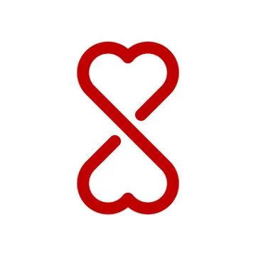 Infinity love symbol Stock Illustration
