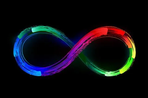 Infinity luminescent paint Stock Illustration
