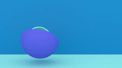 Infinity minimal graphic color hemispheres and knot rotate intro able to loop Stock Footage 170436533
