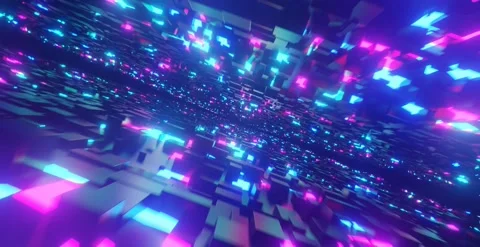 Infinity Neon Animation (Blue and Purple) Stock Footage 285098373