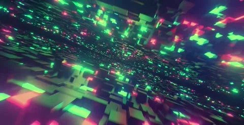 Infinity Neon Animation (Red and Green) Stock Footage 285098394
