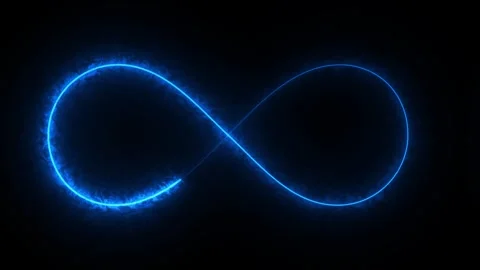 Infinity neon looping animated icon infinity neon icon animated 4k Stock Footage 265721085