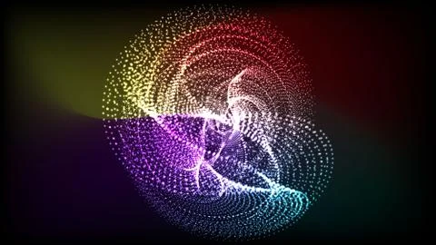 Infinity object. Abstract futuristic digital technology background. Illustration Stock Illustration