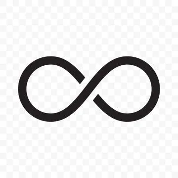 Infinity or infinite loop vector line icon イラスト素材
