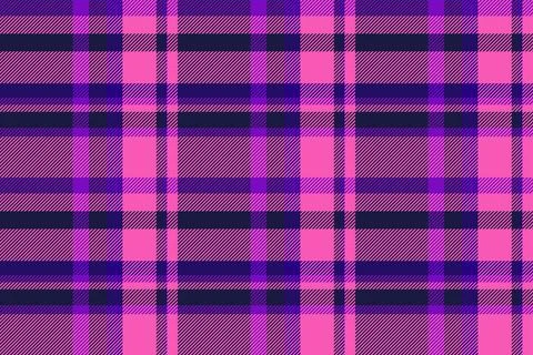Infinity pattern seamless background, rosa plaid check tartan. Straight vec.. Illustrazione stock