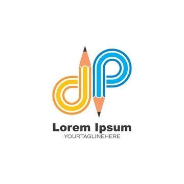 Infinity pencil concept vector illustration icon and logo of education 스톡 일러스트