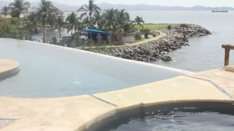 Infinity pool Stock Footage 11632201