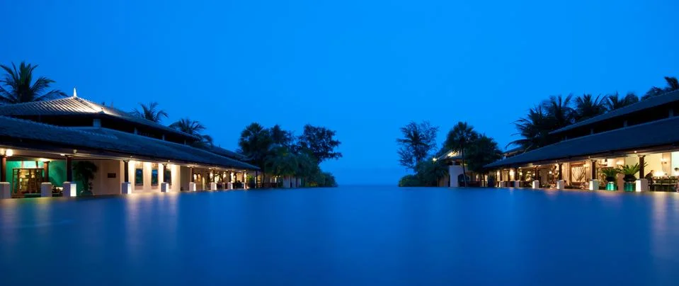 Infinity pool Stock Photos