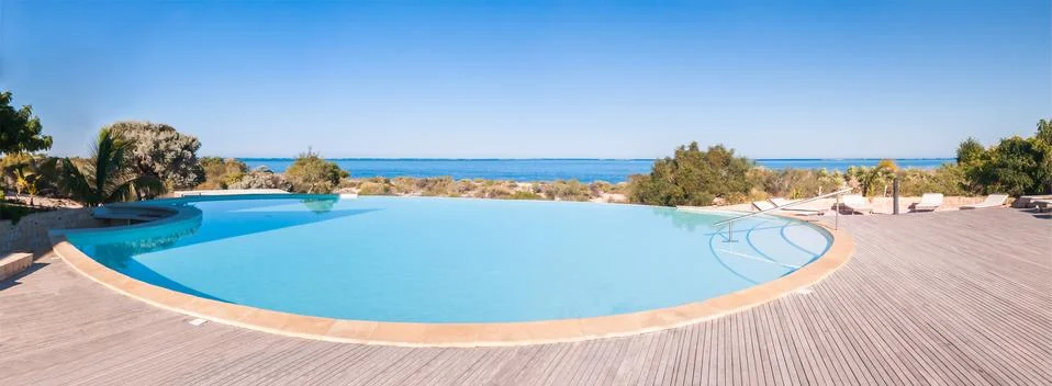 Infinity pool Stock Photos