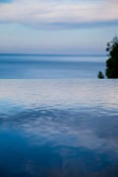 Infinity pool in thailand Stock Photos