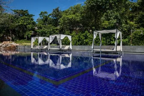 Infinity pool in thailand Foto stock