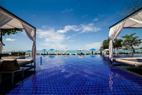 Infinity pool in thailand Foto stock