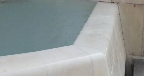 Infinity Pool Water Overflow Stock Footage 232542672