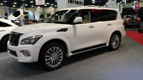 Infinity QX80 SUV on display during the Miami International Auto Show Stock Footage 68722930