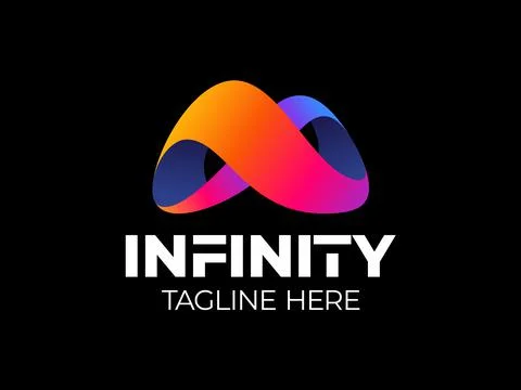 Infinity ribbon logo vector. Abstract infinity logo template design. Endless  스톡 일러스트