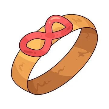 Infinity ring illustration Stock Illustration